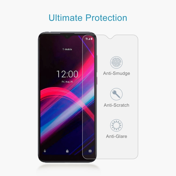 50 PCS 0.26mm 9H 2.5D Tempered Glass Film For T-Mobile REVVL 4+