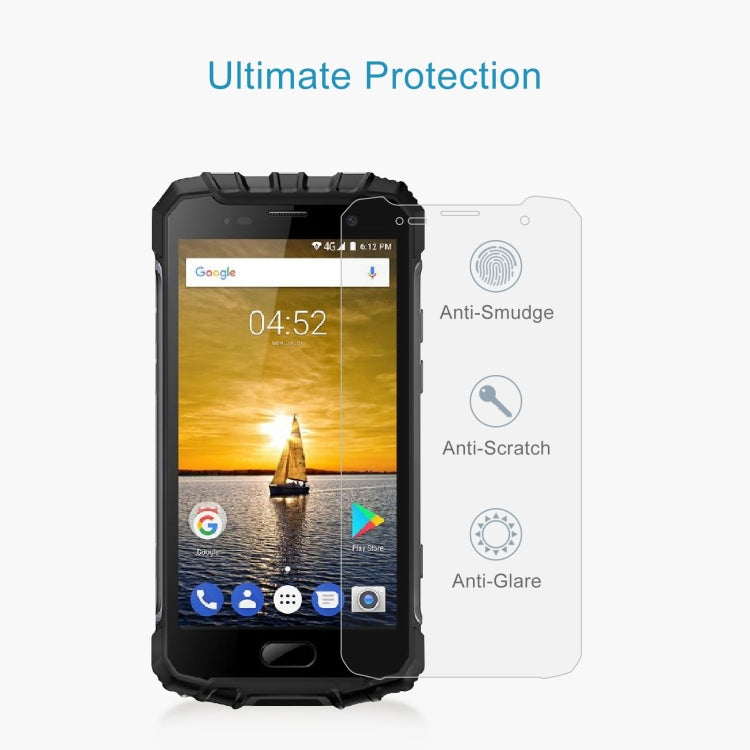 50 PCS 0.26mm 9H 2.5D Tempered Glass Film For Ulefone Armor 2
