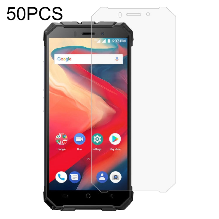 50 PCS 0.26mm 9H 2.5D Tempered Glass Film For Ulefone Armor X2