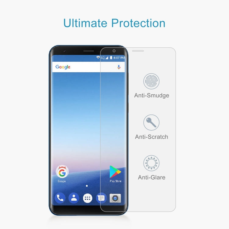 50 PCS 0.26mm 9H 2.5D Tempered Glass Film For Ulefone MIX