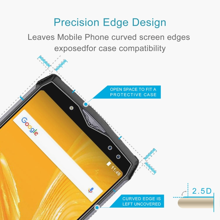 50 PCS 0.26mm 9H 2.5D Tempered Glass Film For Ulefone Power 5S