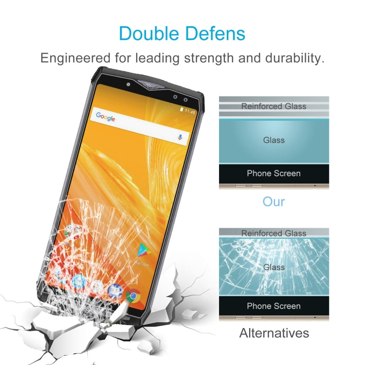 50 PCS 0.26mm 9H 2.5D Tempered Glass Film For Ulefone Power 5S
