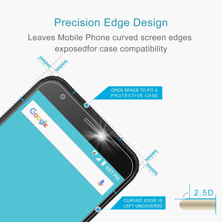 50 PCS 0.26mm 9H 2.5D Tempered Glass Film For Ulefone S7