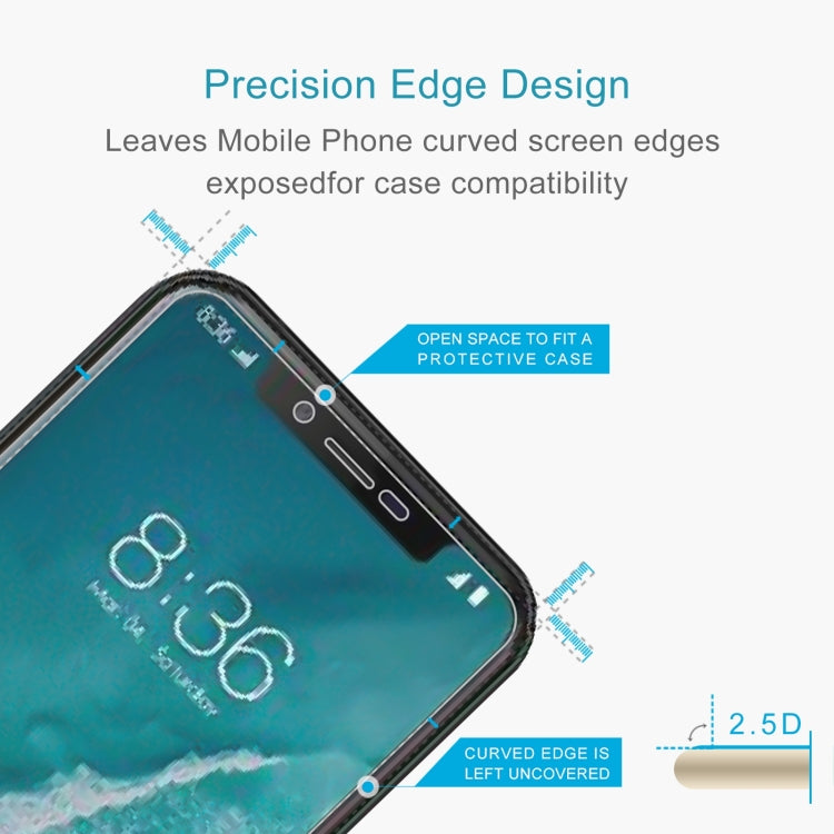 50 PCS 0.26mm 9H 2.5D Tempered Glass Film For Ulefone X