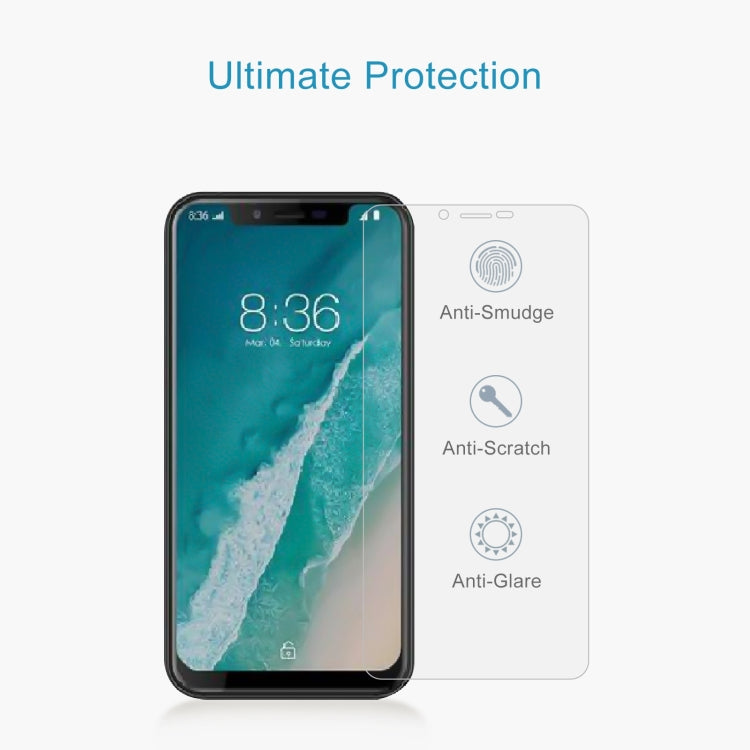 50 PCS 0.26mm 9H 2.5D Tempered Glass Film For Ulefone X