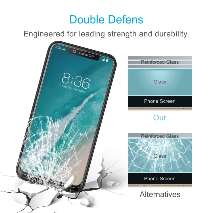 50 PCS 0.26mm 9H 2.5D Tempered Glass Film For Ulefone X