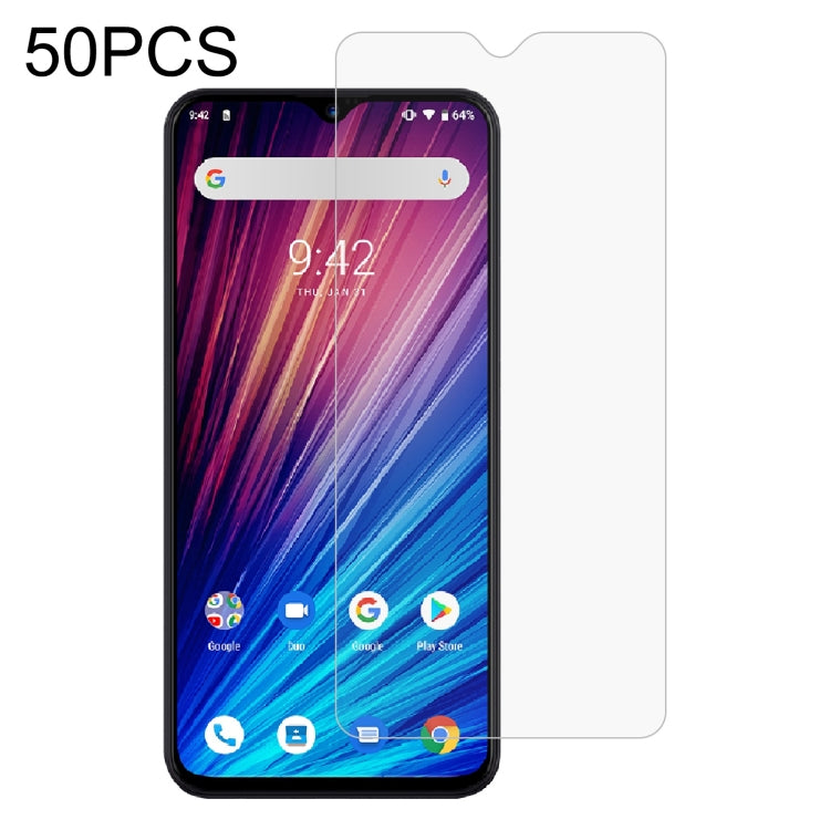 50 PCS 0.26mm 9H 2.5D Tempered Glass Film For Umidigi F1 Play