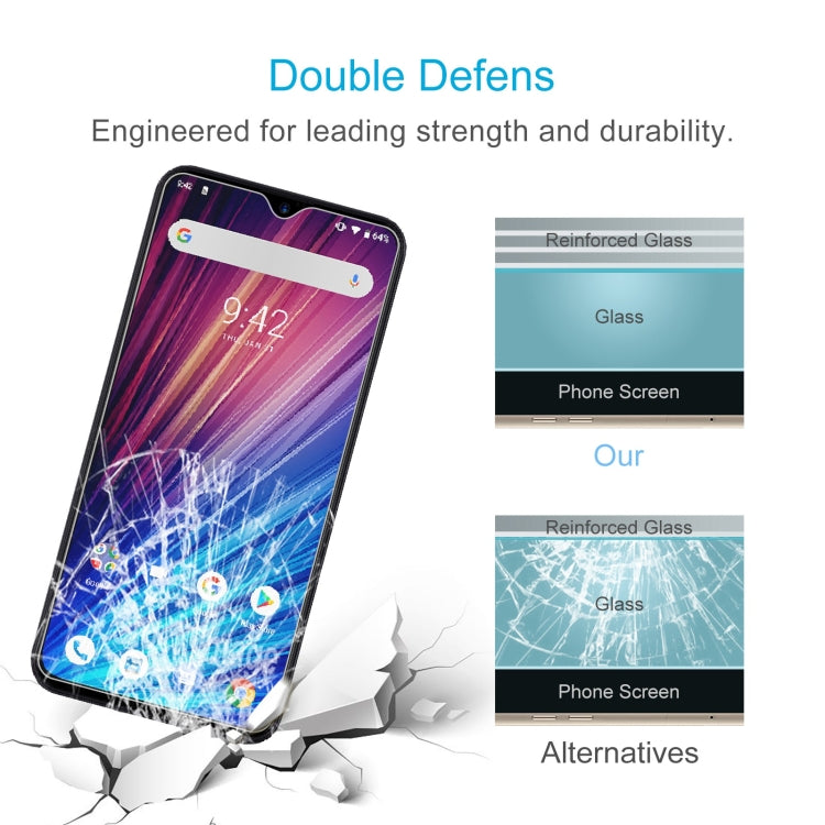 50 PCS 0.26mm 9H 2.5D Tempered Glass Film For Umidigi F1 Play