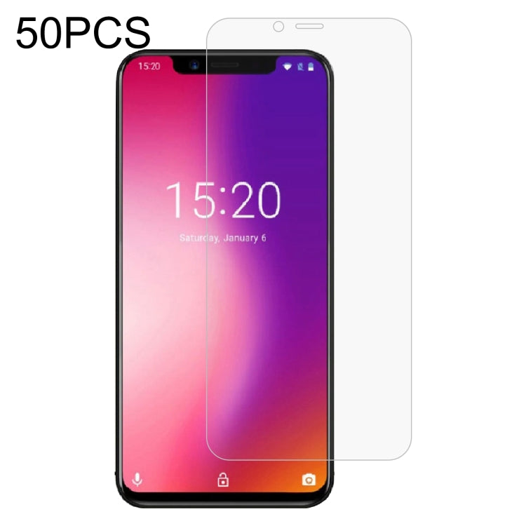 50 PCS 0.26mm 9H 2.5D Tempered Glass Film For Umidigi One Pro