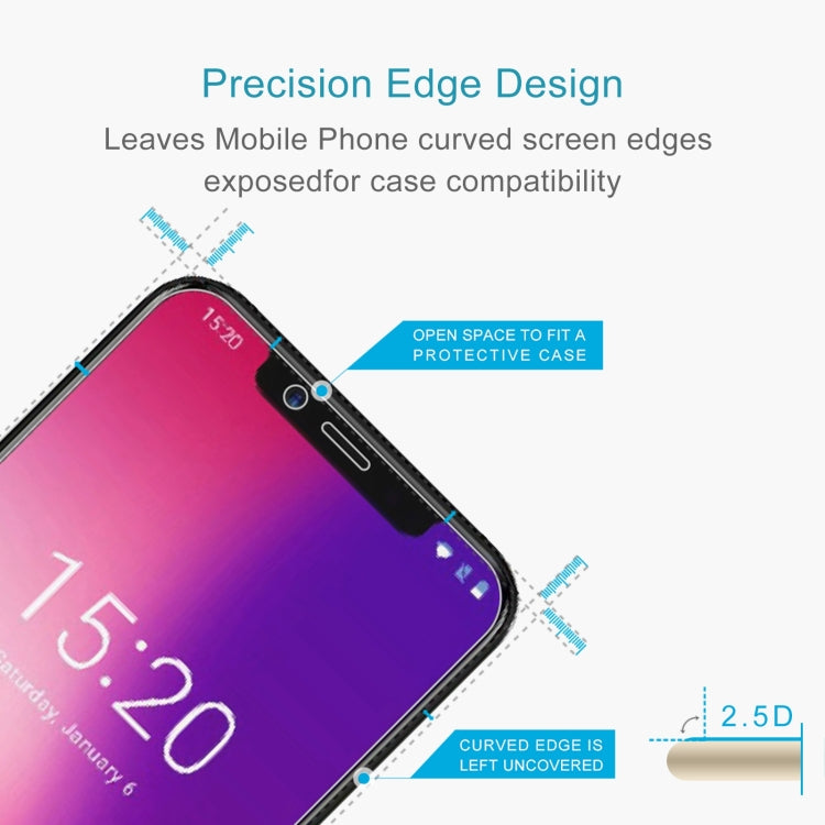 50 PCS 0.26mm 9H 2.5D Tempered Glass Film For Umidigi One Pro