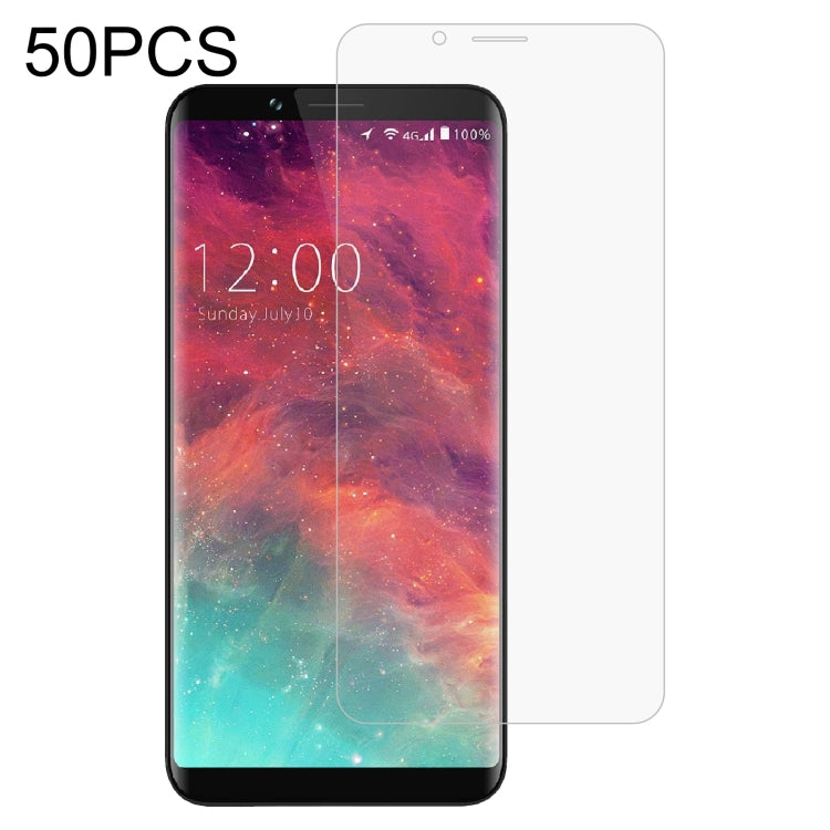 50 PCS 0.26mm 9H 2.5D Tempered Glass Film For Umidigi S2
