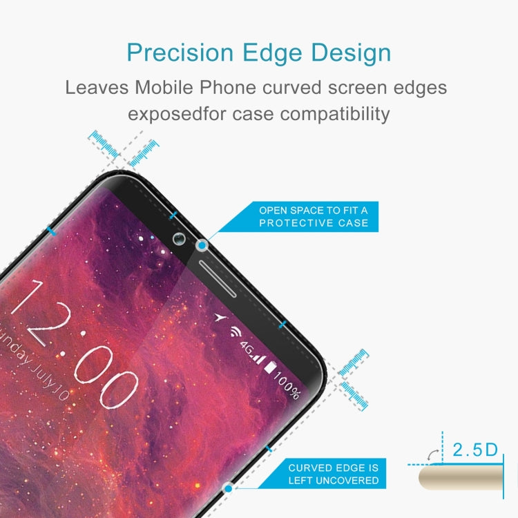 50 PCS 0.26mm 9H 2.5D Tempered Glass Film For Umidigi S2