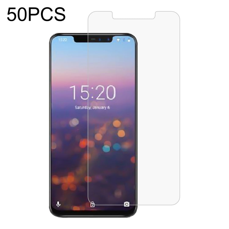 50 PCS 0.26mm 9H 2.5D Tempered Glass Film For Umidigi Z2