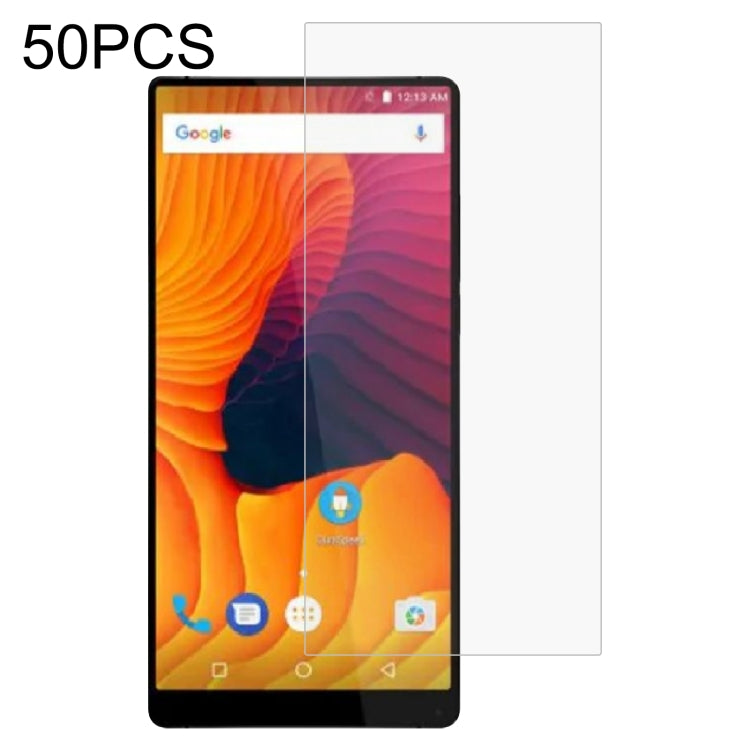 50 PCS 0.26mm 9H 2.5D Tempered Glass Film For Vernee Mix 2