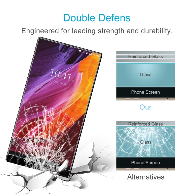 50 PCS 0.26mm 9H 2.5D Tempered Glass Film For VKworld Mix