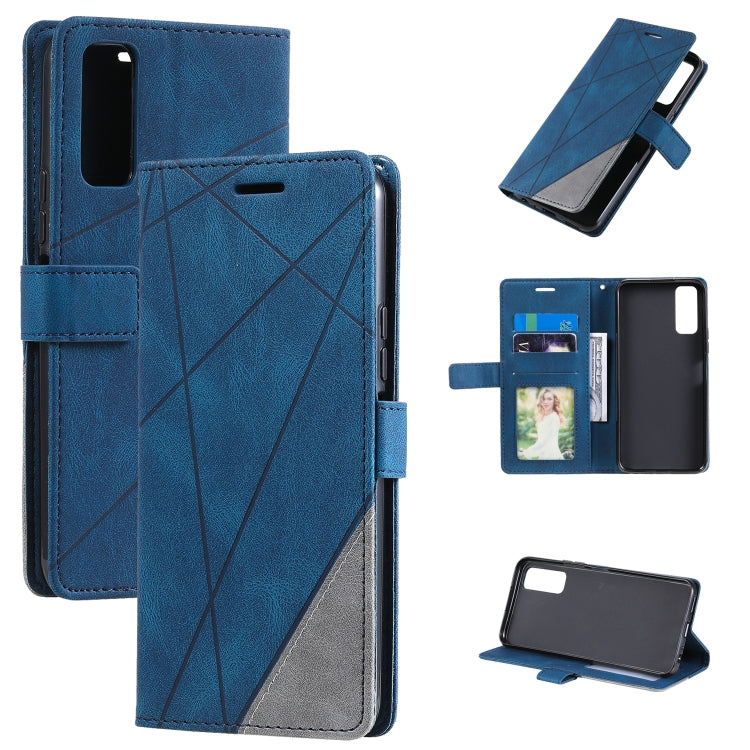 For vivo Y20 / Y20 2021 / Y20s Skin Feel Splicing Horizontal Flip Leather Phone Case