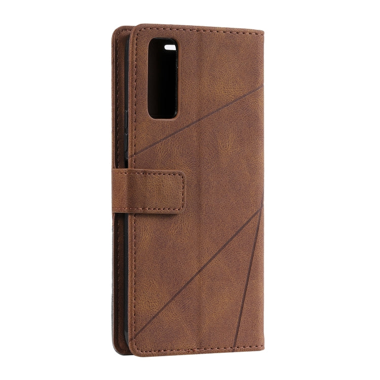 For vivo Y20 / Y20 2021 / Y20s Skin Feel Splicing Horizontal Flip Leather Phone Case