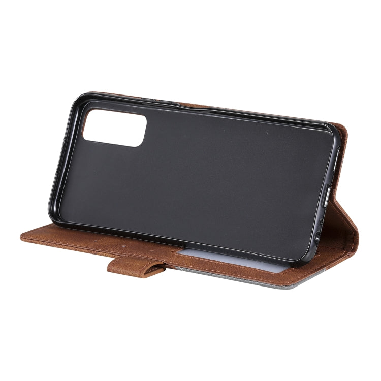 For vivo Y20 / Y20 2021 / Y20s Skin Feel Splicing Horizontal Flip Leather Phone Case