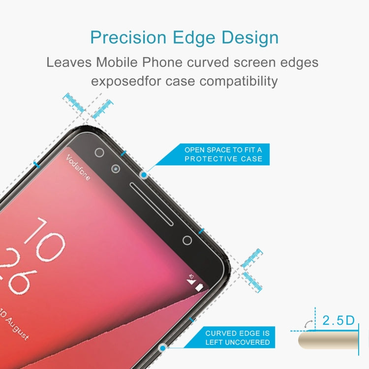 50 PCS 0.26mm 9H 2.5D Tempered Glass Film For Vodafone Smart N9