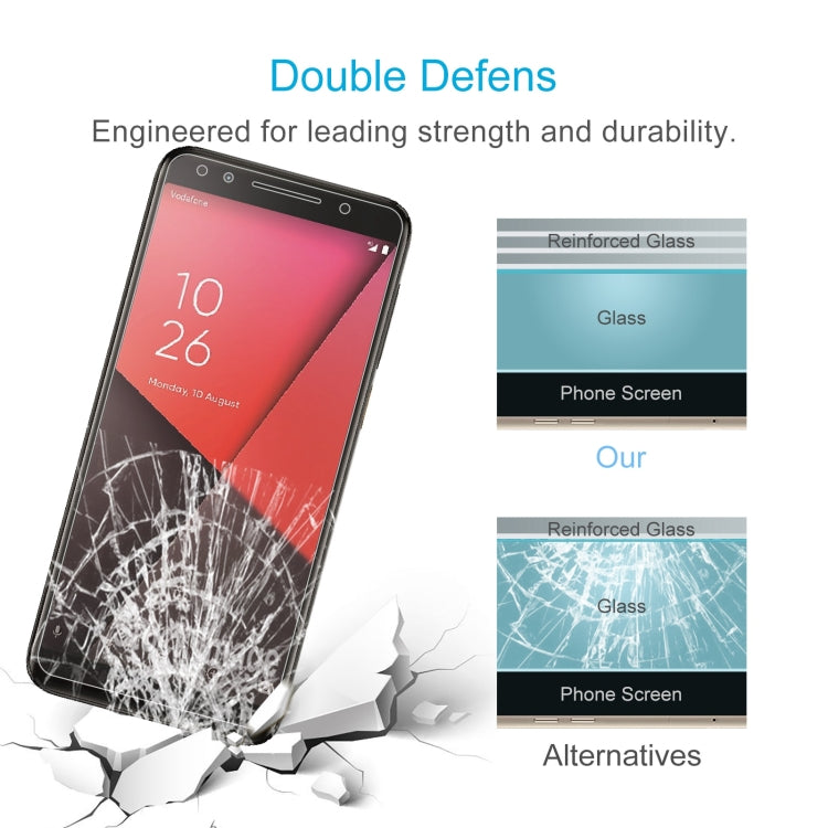 50 PCS 0.26mm 9H 2.5D Tempered Glass Film For Vodafone Smart N9