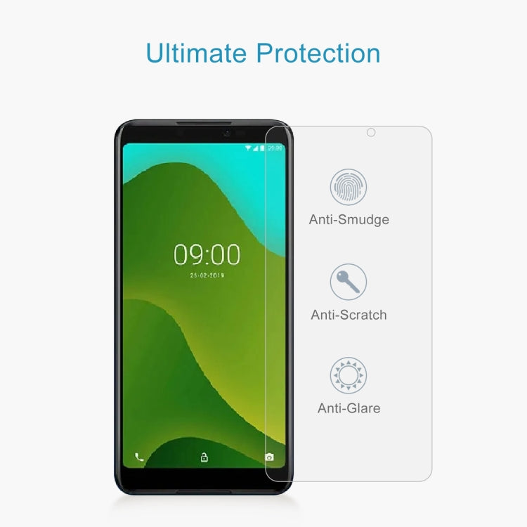 50 PCS 0.26mm 9H 2.5D Tempered Glass Film For Wiko JERRY4
