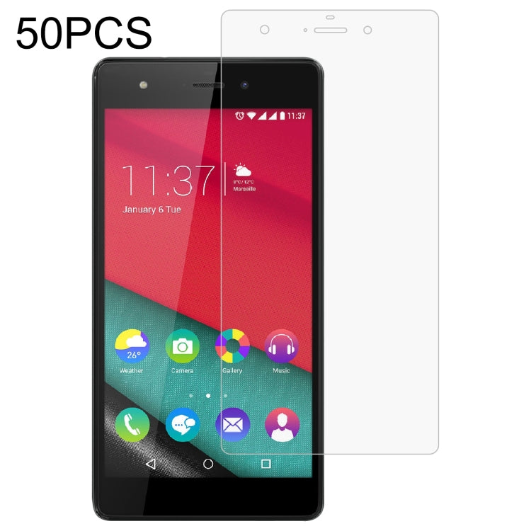 50 PCS 0.26mm 9H 2.5D Tempered Glass Film For Wiko PULP 4G