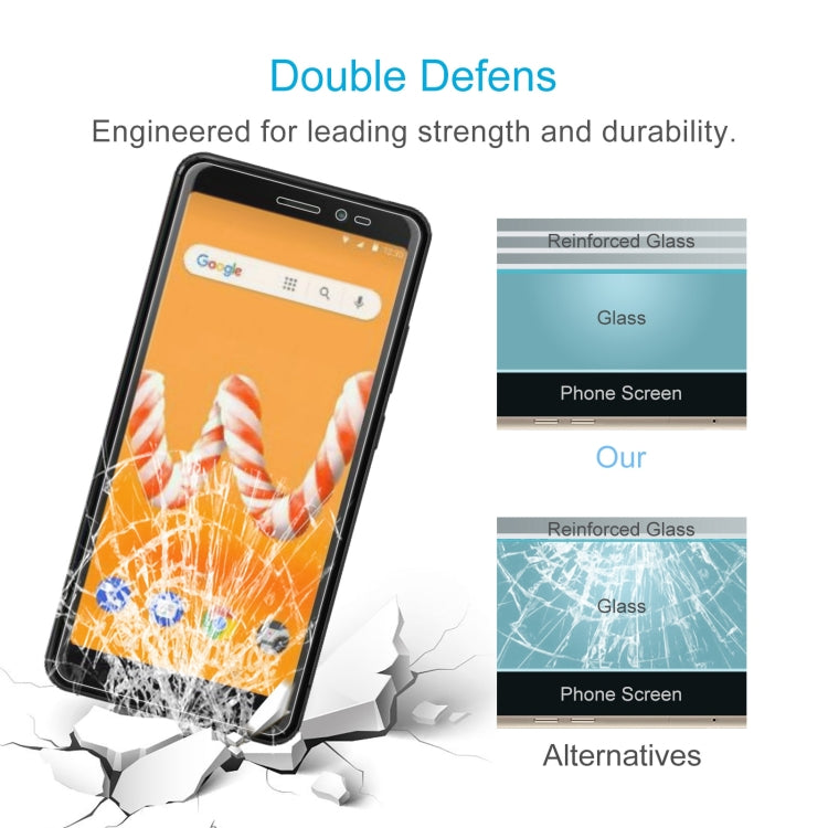 50 PCS 0.26mm 9H 2.5D Tempered Glass Film For Wiko Sunny3 Plus