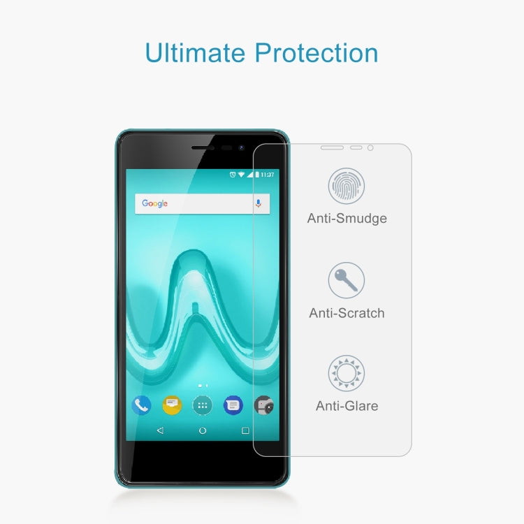 50 PCS 0.26mm 9H 2.5D Tempered Glass Film For Wiko Tommy 2