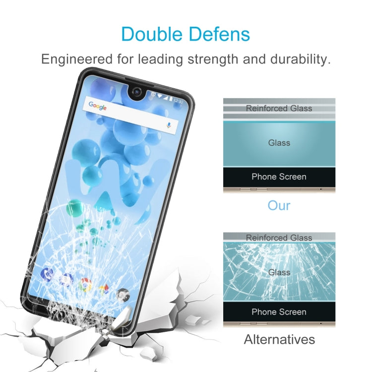 50 PCS 0.26mm 9H 2.5D Tempered Glass Film For Wiko View 2