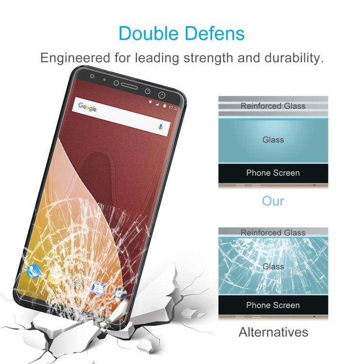50 PCS 0.26mm 9H 2.5D Tempered Glass Film For Wiko View Prime