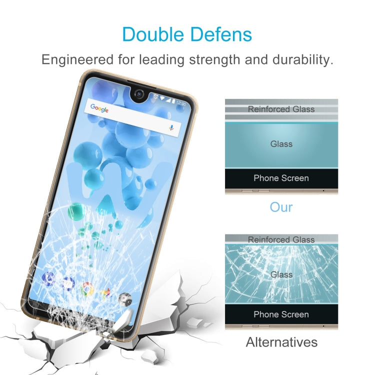 50 PCS 0.26mm 9H 2.5D Tempered Glass Film For Wiko View2 Pro
