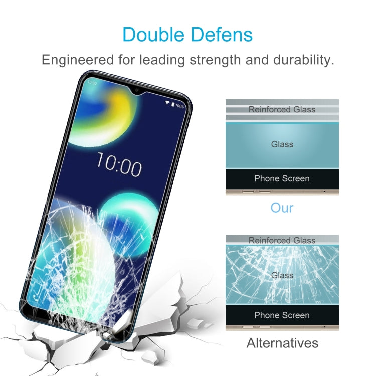 50 PCS 0.26mm 9H 2.5D Tempered Glass Film For Wiko View4