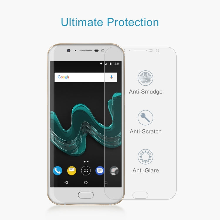 50 PCS 0.26mm 9H 2.5D Tempered Glass Film For Wiko WIM