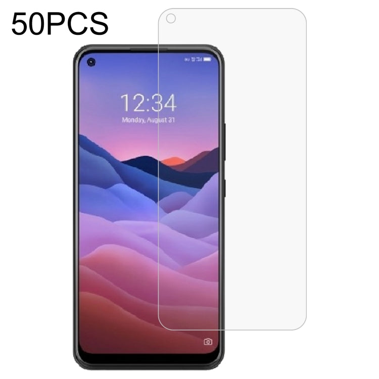 50 PCS 0.26mm 9H 2.5D Tempered Glass Film For ZTE A1 ZTG01 5G