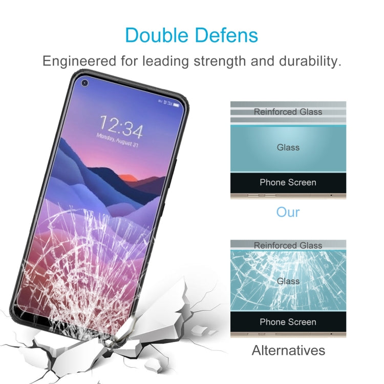 50 PCS 0.26mm 9H 2.5D Tempered Glass Film For ZTE A1 ZTG01 5G