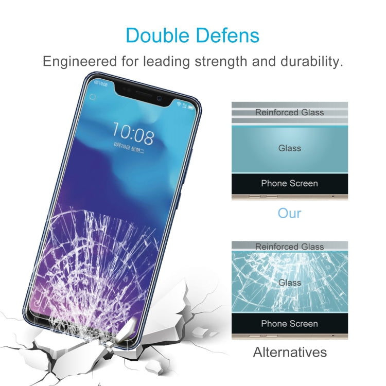 50 PCS 0.26mm 9H 2.5D Tempered Glass Film For ZTE Axon 9 Pro