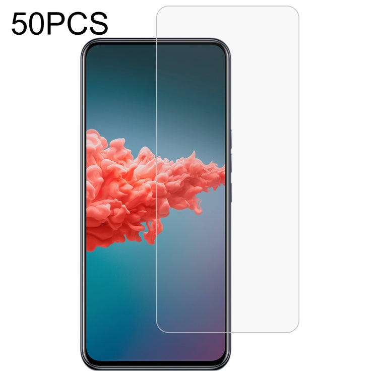 50 PCS 0.26mm 9H 2.5D Tempered Glass Film For ZTE Axon 20 4G