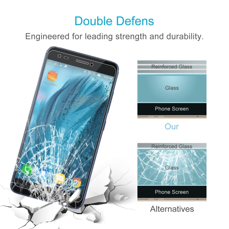 50 PCS 0.26mm 9H 2.5D Tempered Glass Film For ZTE Blade A6 Max