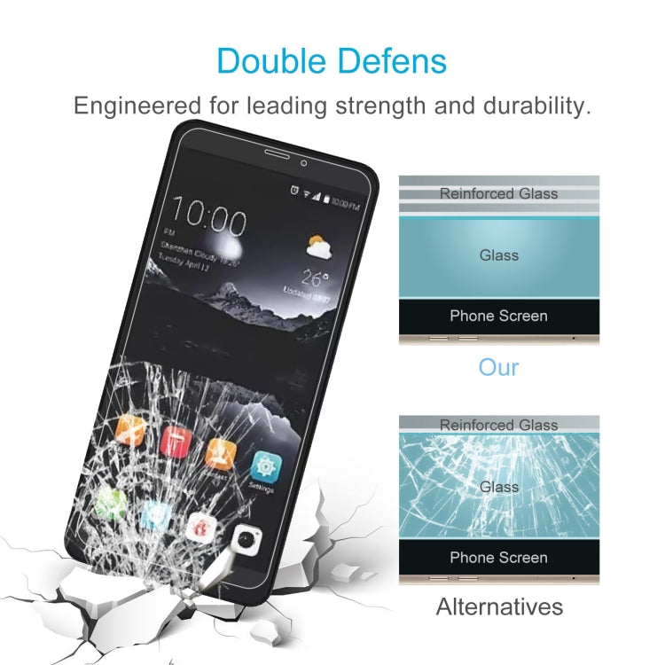 50 PCS 0.26mm 9H 2.5D Tempered Glass Film For ZTE Blade A606