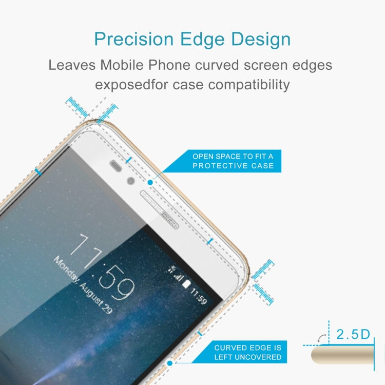 50 PCS 0.26mm 9H 2.5D Tempered Glass Film For ZTE Blade A612