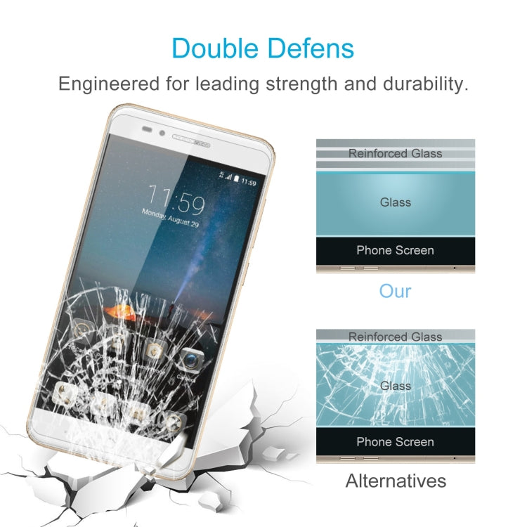 50 PCS 0.26mm 9H 2.5D Tempered Glass Film For ZTE Blade A612