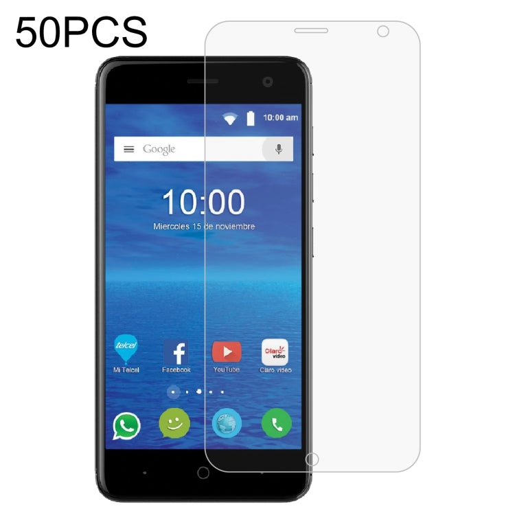 50 PCS 0.26mm 9H 2.5D Tempered Glass Film For ZTE Blade V8Q