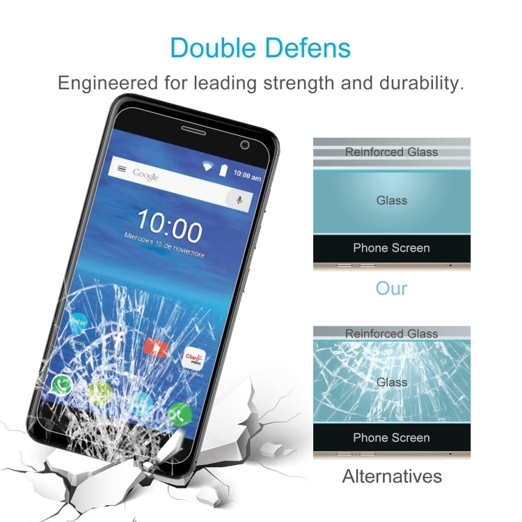 50 PCS 0.26mm 9H 2.5D Tempered Glass Film For ZTE Blade V8Q