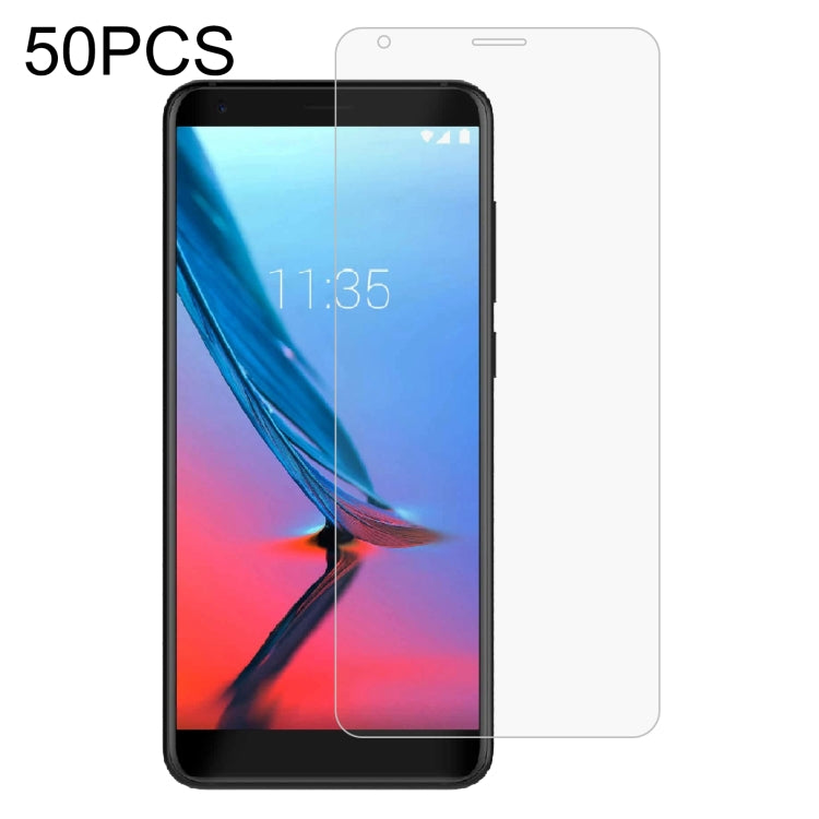 50 PCS 0.26mm 9H 2.5D Tempered Glass Film For ZTE Blade V9