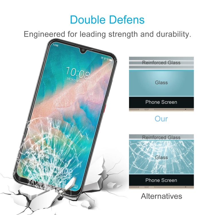 50 PCS 0.26mm 9H 2.5D Tempered Glass Film For ZTE Blade V10