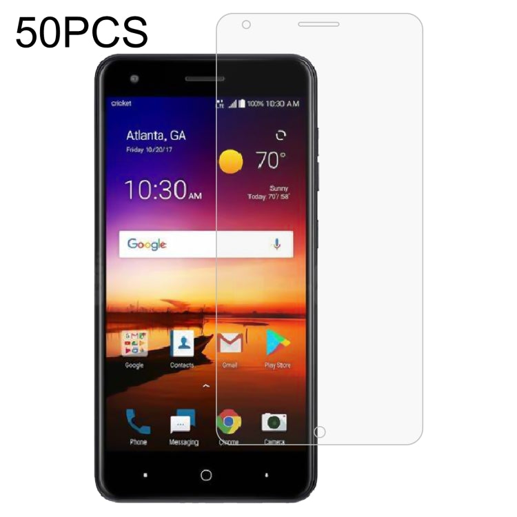 50 PCS 0.26mm 9H 2.5D Tempered Glass Film For ZTE Blade X