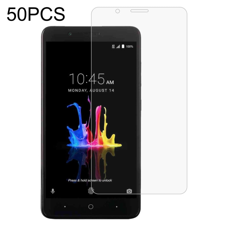 50 PCS 0.26mm 9H 2.5D Tempered Glass Film For ZTE Blade Z Max