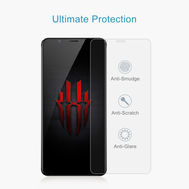 50 PCS 0.26mm 9H 2.5D Tempered Glass Film For ZTE nubia Red Magic