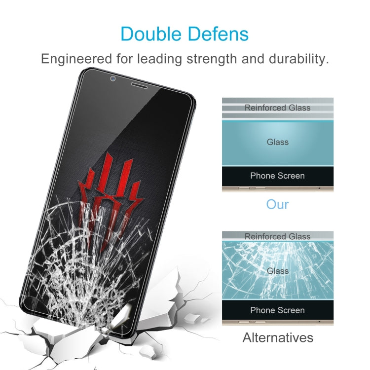 50 PCS 0.26mm 9H 2.5D Tempered Glass Film For ZTE nubia Red Magic