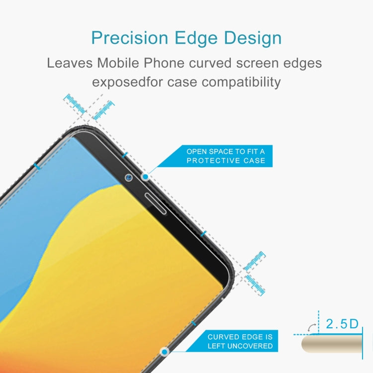 50 PCS 0.26mm 9H 2.5D Tempered Glass Film For ZTE nubia V18